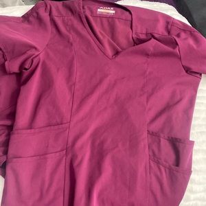 Adar xl scrub set burgundy